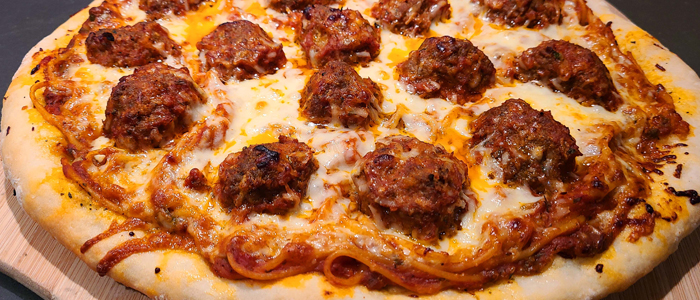 Meatballs Chorizo Pizza  8" 