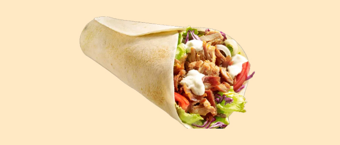 Chicken Donner Wrap  Single 