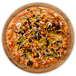 Vegetarian Hot Pizza 